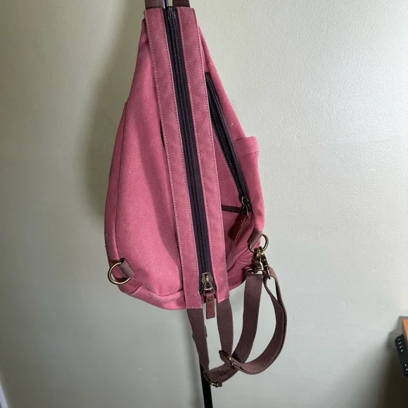 Canvas Backpack or Sling Convertible Bag - Picture 3 of 6